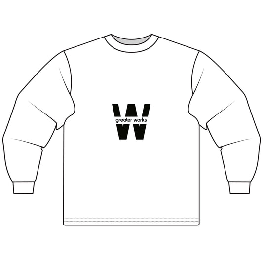 Stylish Unisex Long Sleeve T-Shirt with 'W' Design, Casual Wear, Gift for Him/Her, Inspirational Quote Tee, Everyday Comfort