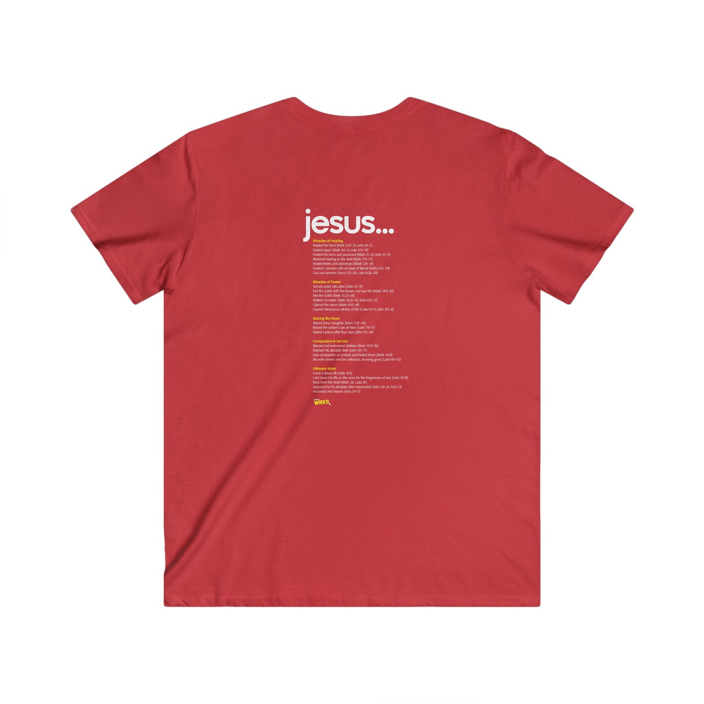 Modern Christian V-Neck Tee - Greater WRKS, Inspirational Apparel for Men, Faith-Based Gift, Casual Wear, Church Events, Unique Style
