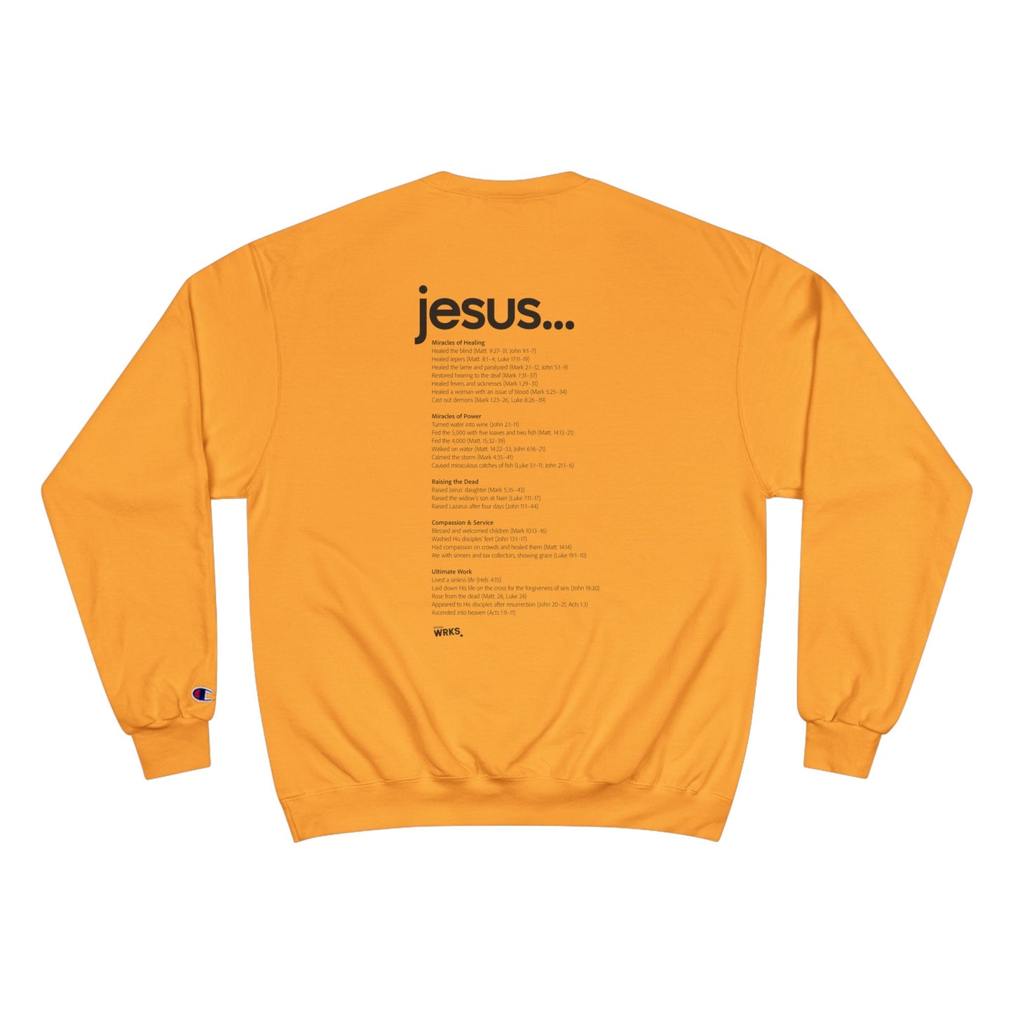 Champion Sweatshirt with Inspirational Message | Cozy Religious Apparel for Spiritual Growth, Faith-Based Gift, Unisex Fashion