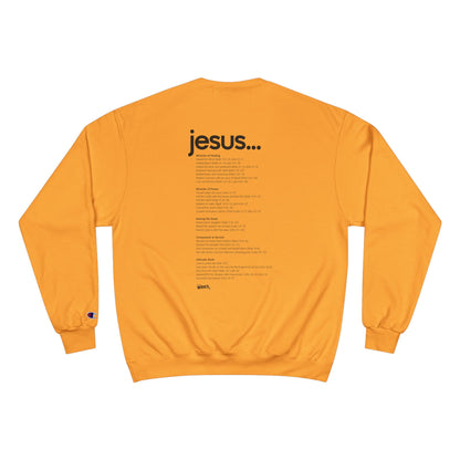 Champion Sweatshirt with Inspirational Message | Cozy Religious Apparel for Spiritual Growth, Faith-Based Gift, Unisex Fashion