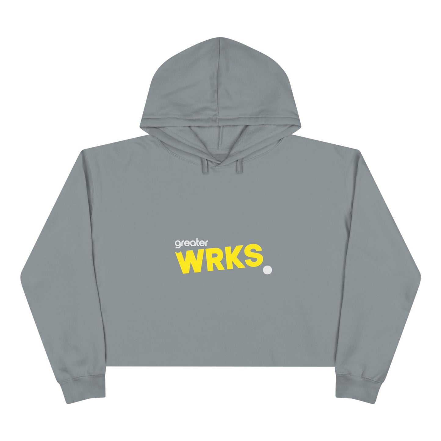 Faith-Inspired Crop Hoodie - WRKS Design, Comfortable Streetwear, Inspirational Gift, Stylish Layering, Daily Wear, Religious Apparel