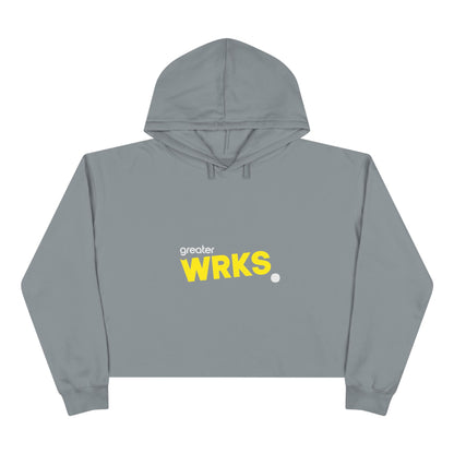 Faith-Inspired Crop Hoodie - WRKS Design, Comfortable Streetwear, Inspirational Gift, Stylish Layering, Daily Wear, Religious Apparel