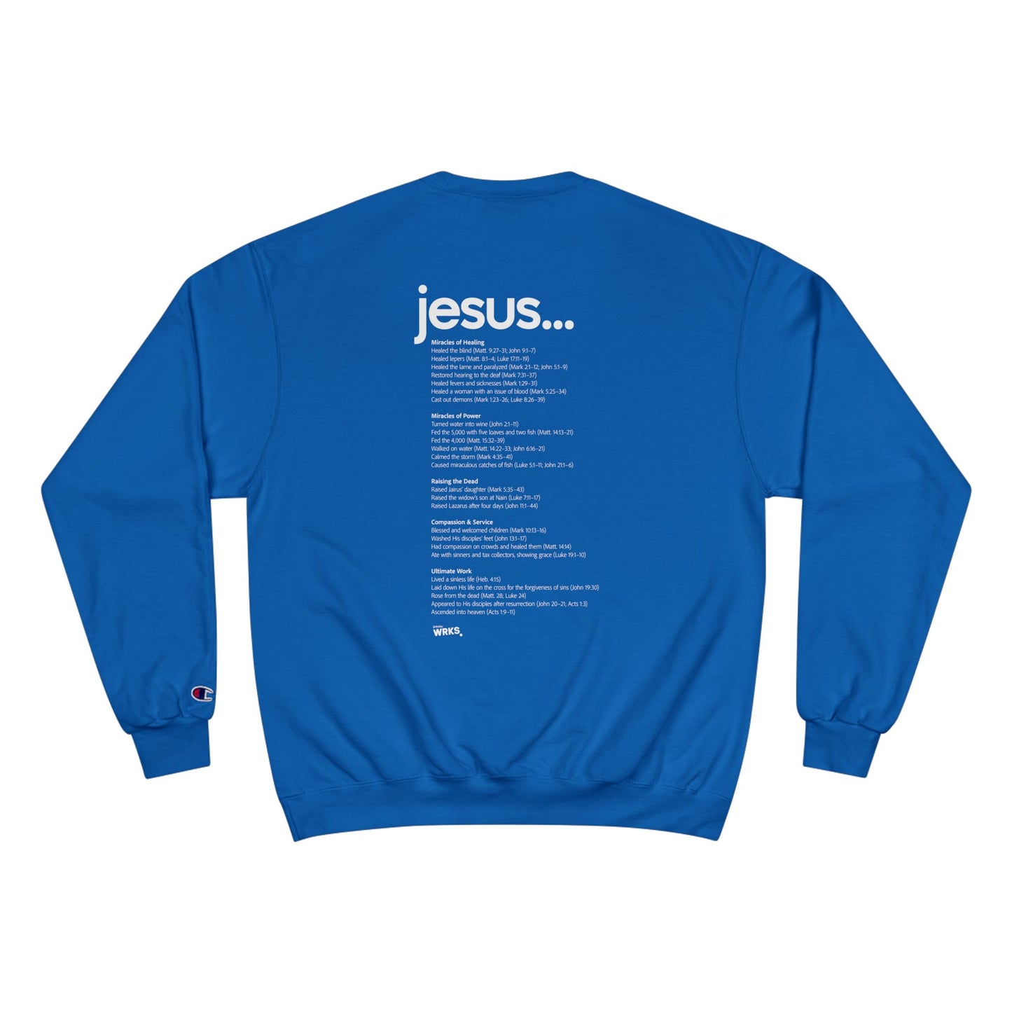 Champion Sweatshirt with Inspirational Message | Cozy Religious Apparel for Spiritual Growth, Faith-Based Gift, Unisex Fashion