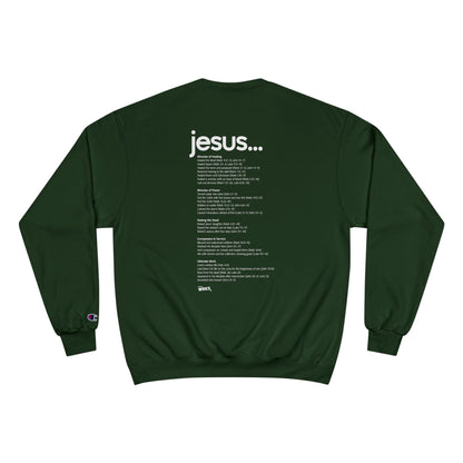 Champion Sweatshirt with Inspirational Message | Cozy Religious Apparel for Spiritual Growth, Faith-Based Gift, Unisex Fashion
