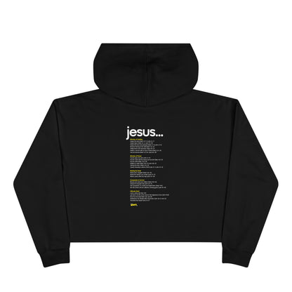 Faith-Inspired Crop Hoodie - WRKS Design, Comfortable Streetwear, Inspirational Gift, Stylish Layering, Daily Wear, Religious Apparel