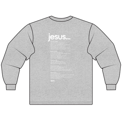 Stylish Unisex Long Sleeve T-Shirt with 'W' Design, Casual Wear, Gift for Him/Her, Inspirational Quote Tee, Everyday Comfort