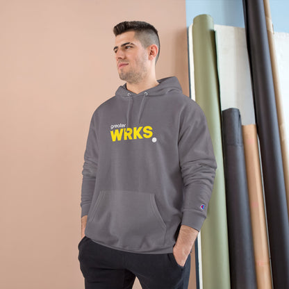 Stylish WRKS Hoodie - Trendy Champion Apparel for Everyday Comfort, Casual Wear, Gift for Friends, Streetwear Fashion, Cozy Layering