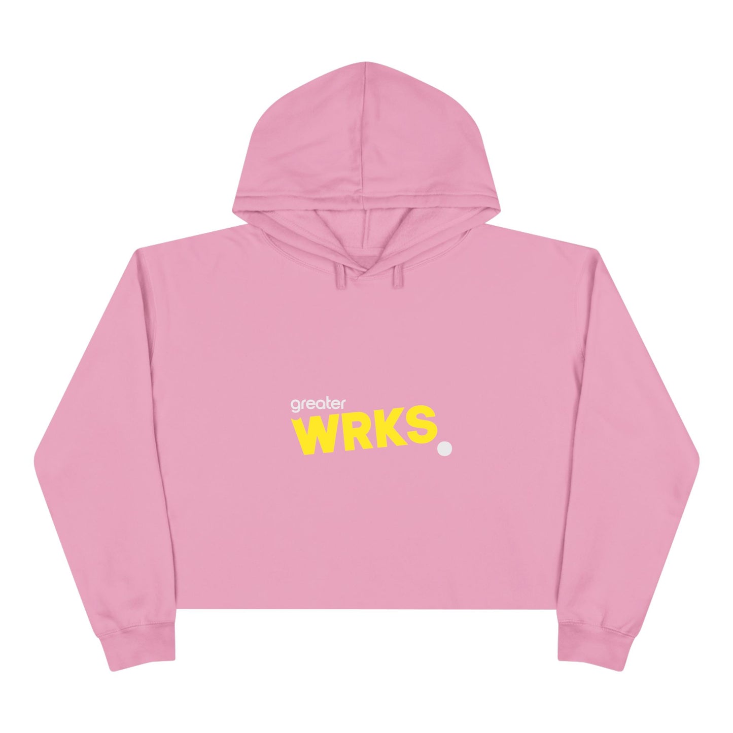 Faith-Inspired Crop Hoodie - WRKS Design, Comfortable Streetwear, Inspirational Gift, Stylish Layering, Daily Wear, Religious Apparel