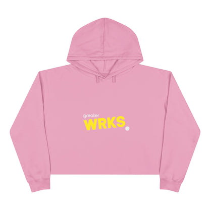 Faith-Inspired Crop Hoodie - WRKS Design, Comfortable Streetwear, Inspirational Gift, Stylish Layering, Daily Wear, Religious Apparel