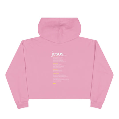 Faith-Inspired Crop Hoodie - WRKS Design, Comfortable Streetwear, Inspirational Gift, Stylish Layering, Daily Wear, Religious Apparel