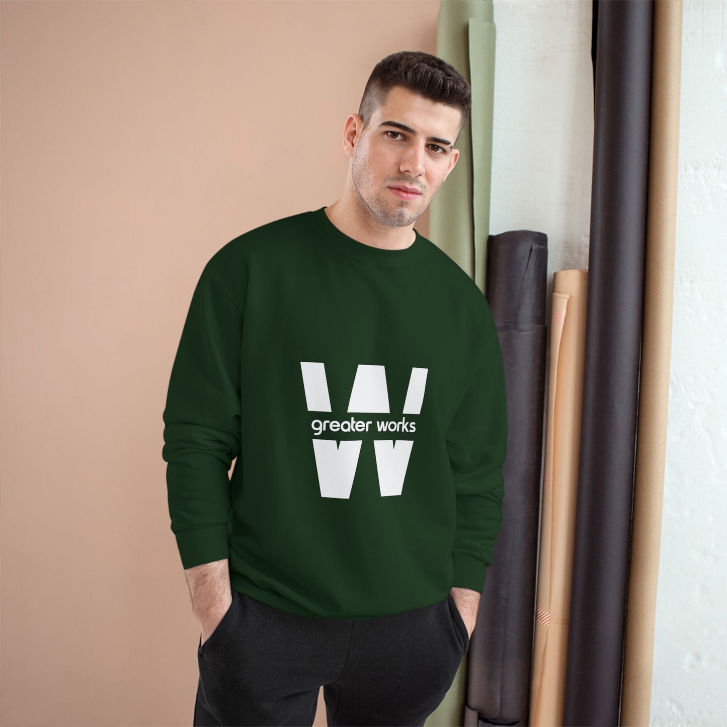 Champion Sweatshirt with Inspirational Message | Cozy Religious Apparel for Spiritual Growth, Faith-Based Gift, Unisex Fashion