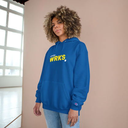 Stylish WRKS Hoodie - Trendy Champion Apparel for Everyday Comfort, Casual Wear, Gift for Friends, Streetwear Fashion, Cozy Layering