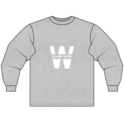 Stylish Unisex Long Sleeve T-Shirt with 'W' Design, Casual Wear, Gift for Him/Her, Inspirational Quote Tee, Everyday Comfort