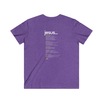 Modern Christian V-Neck Tee - Greater WRKS, Inspirational Apparel for Men, Faith-Based Gift, Casual Wear, Church Events, Unique Style