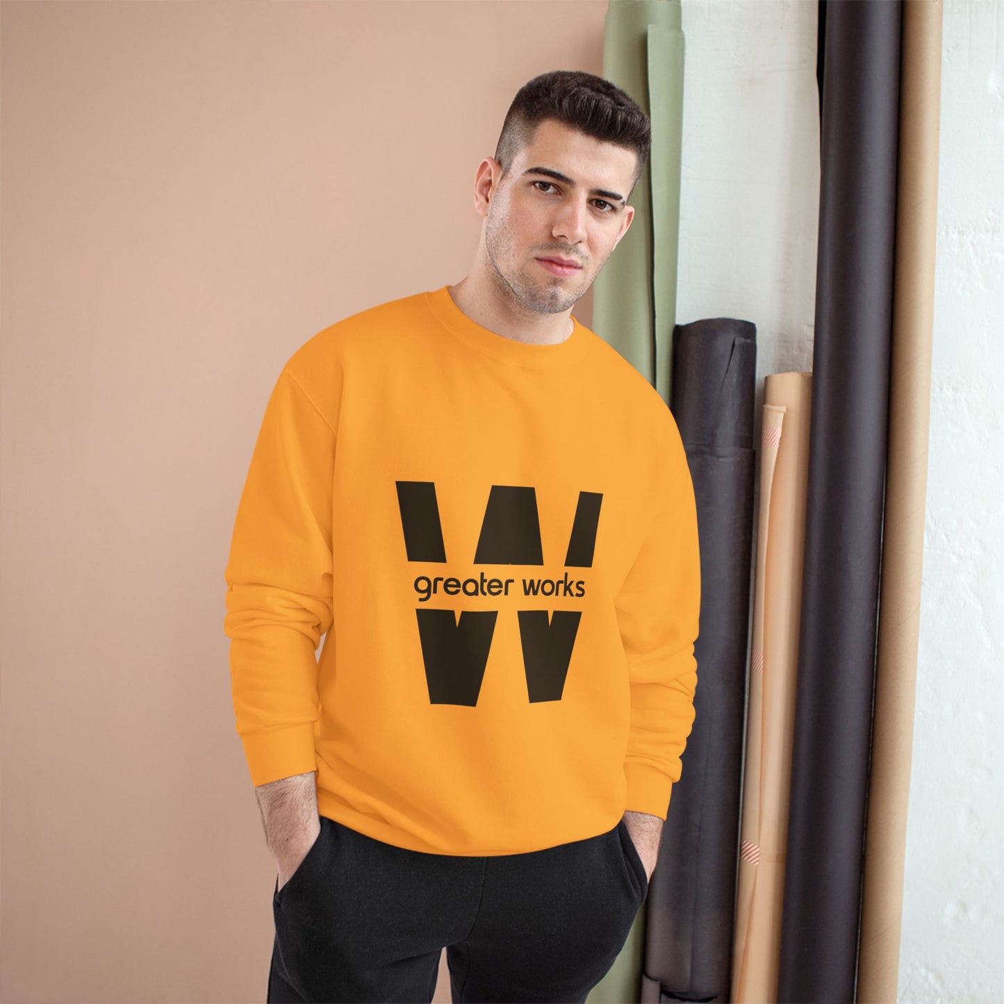 Champion Sweatshirt with Inspirational Message | Cozy Religious Apparel for Spiritual Growth, Faith-Based Gift, Unisex Fashion