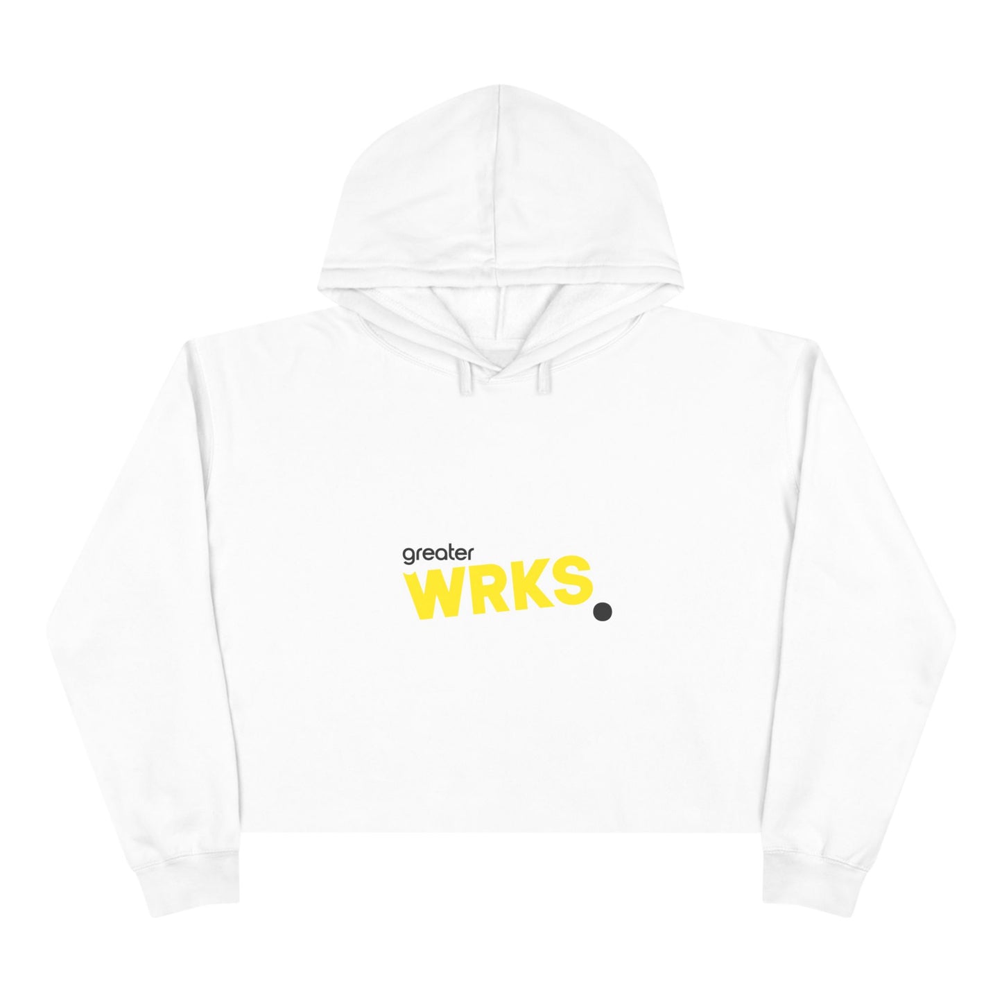 Faith-Inspired Crop Hoodie - WRKS Design, Comfortable Streetwear, Inspirational Gift, Stylish Layering, Daily Wear, Religious Apparel