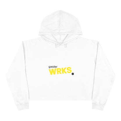 Faith-Inspired Crop Hoodie - WRKS Design, Comfortable Streetwear, Inspirational Gift, Stylish Layering, Daily Wear, Religious Apparel