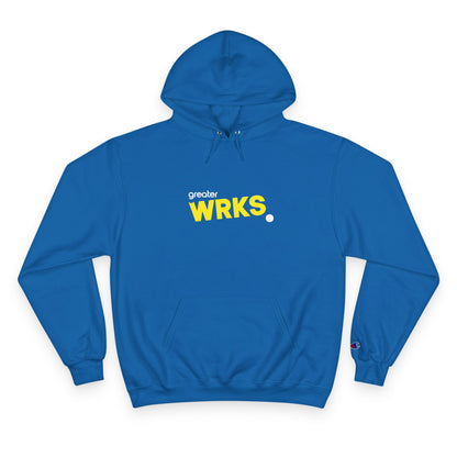 Stylish WRKS Hoodie - Trendy Champion Apparel for Everyday Comfort, Casual Wear, Gift for Friends, Streetwear Fashion, Cozy Layering
