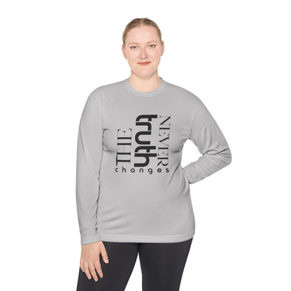 Inspirational Unisex Long Sleeve Tee - 'Truth Never Changes', Faith Apparel, Gifts for Believers, Christian Clothing, Everyday Wear