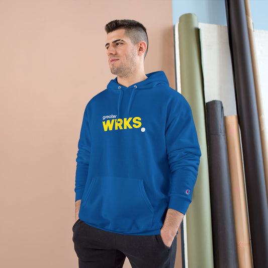 Stylish WRKS Hoodie - Trendy Champion Apparel for Everyday Comfort, Casual Wear, Gift for Friends, Streetwear Fashion, Cozy Layering