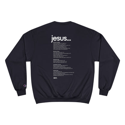 Champion Sweatshirt with Inspirational Message | Cozy Religious Apparel for Spiritual Growth, Faith-Based Gift, Unisex Fashion