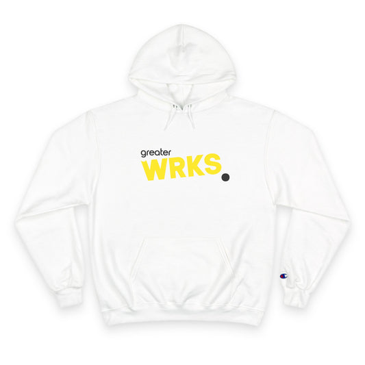 Stylish WRKS Hoodie - Trendy Champion Apparel for Everyday Comfort, Casual Wear, Gift for Friends, Streetwear Fashion, Cozy Layering