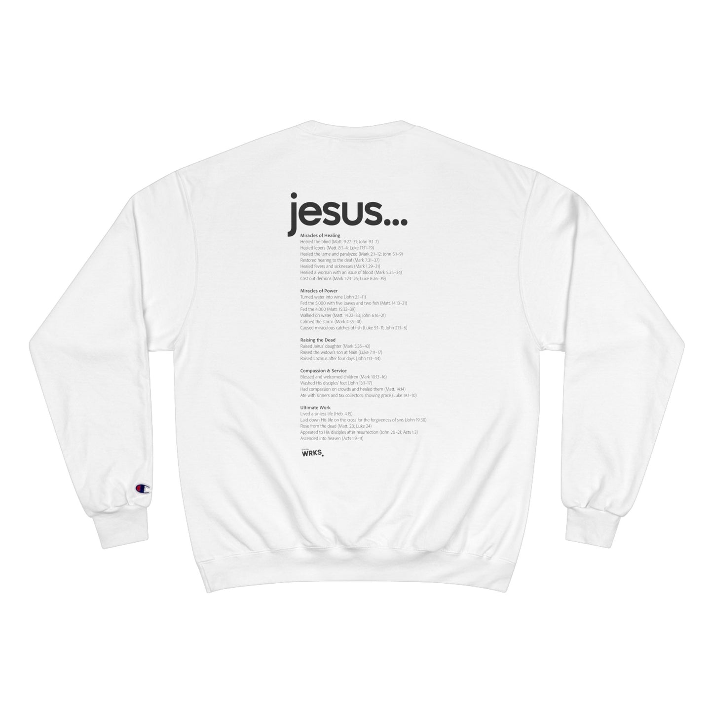 Champion Sweatshirt with Inspirational Message | Cozy Religious Apparel for Spiritual Growth, Faith-Based Gift, Unisex Fashion