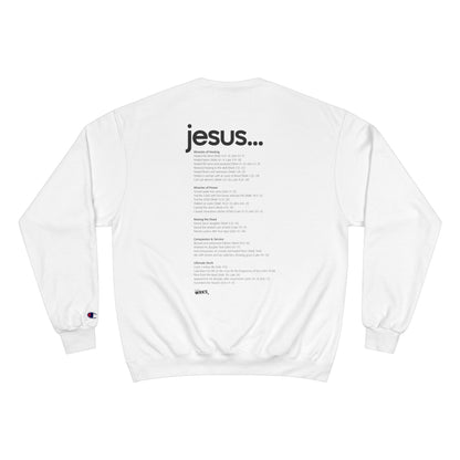 Champion Sweatshirt with Inspirational Message | Cozy Religious Apparel for Spiritual Growth, Faith-Based Gift, Unisex Fashion