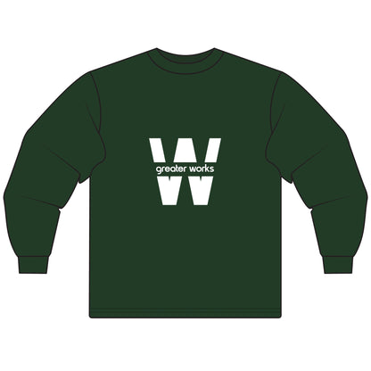Stylish Unisex Long Sleeve T-Shirt with 'W' Design, Casual Wear, Gift for Him/Her, Inspirational Quote Tee, Everyday Comfort