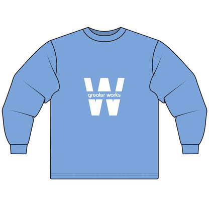 Stylish Unisex Long Sleeve T-Shirt with 'W' Design, Casual Wear, Gift for Him/Her, Inspirational Quote Tee, Everyday Comfort