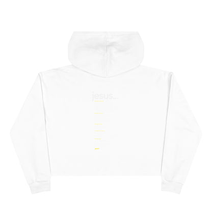 Faith-Inspired Crop Hoodie - WRKS Design, Comfortable Streetwear, Inspirational Gift, Stylish Layering, Daily Wear, Religious Apparel