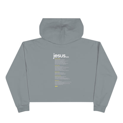 Faith-Inspired Crop Hoodie - WRKS Design, Comfortable Streetwear, Inspirational Gift, Stylish Layering, Daily Wear, Religious Apparel