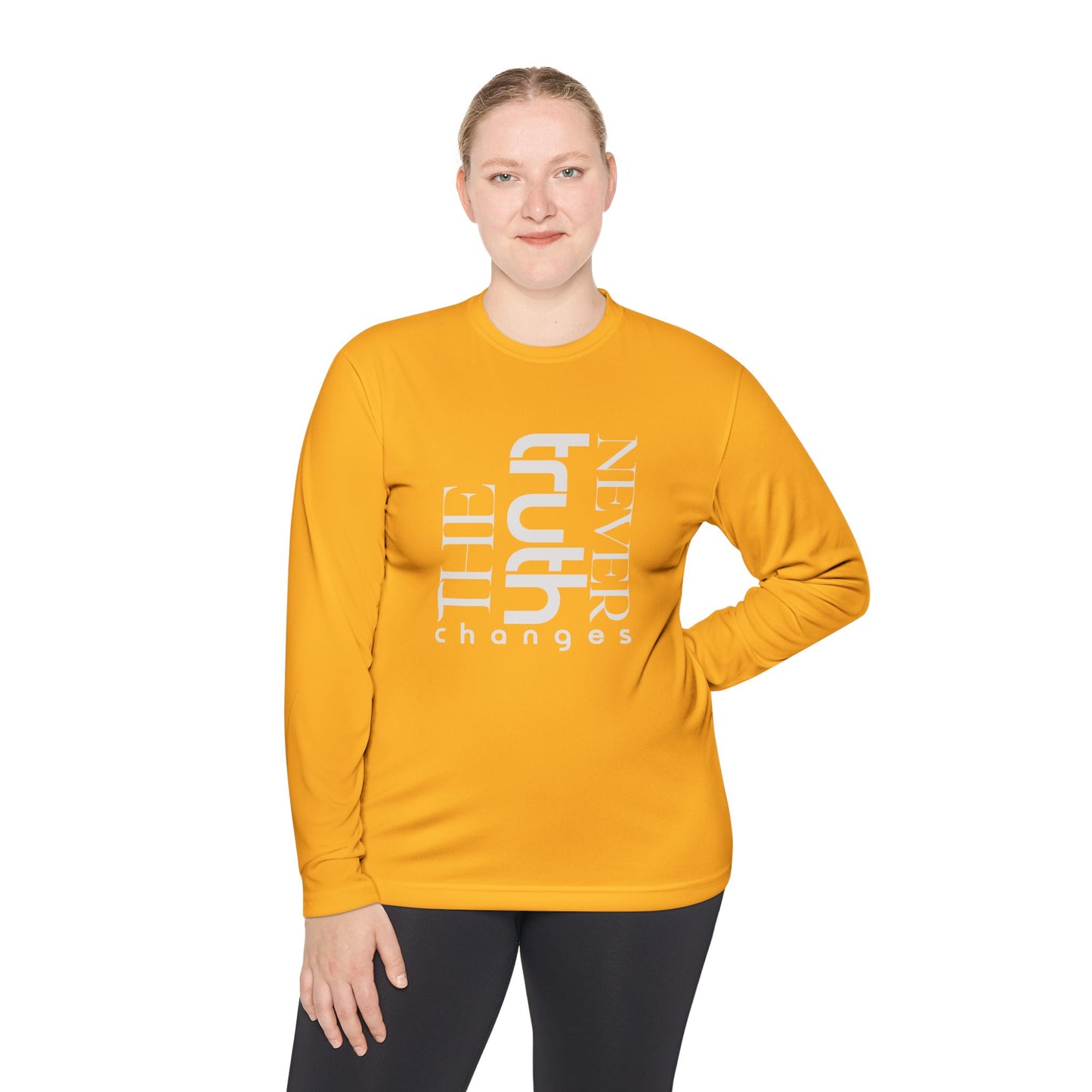 Inspirational Unisex Long Sleeve Tee - 'Truth Never Changes', Faith Apparel, Gifts for Believers, Christian Clothing, Everyday Wear
