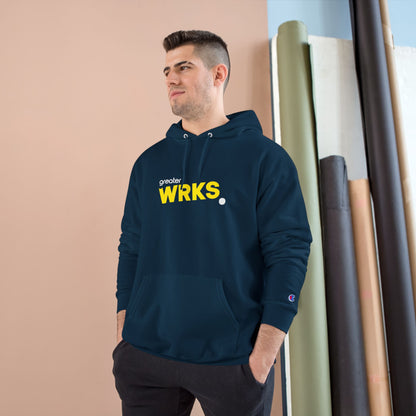 Stylish WRKS Hoodie - Trendy Champion Apparel for Everyday Comfort, Casual Wear, Gift for Friends, Streetwear Fashion, Cozy Layering