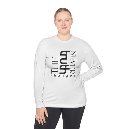 Inspirational Unisex Long Sleeve Tee - 'Truth Never Changes', Faith Apparel, Gifts for Believers, Christian Clothing, Everyday Wear