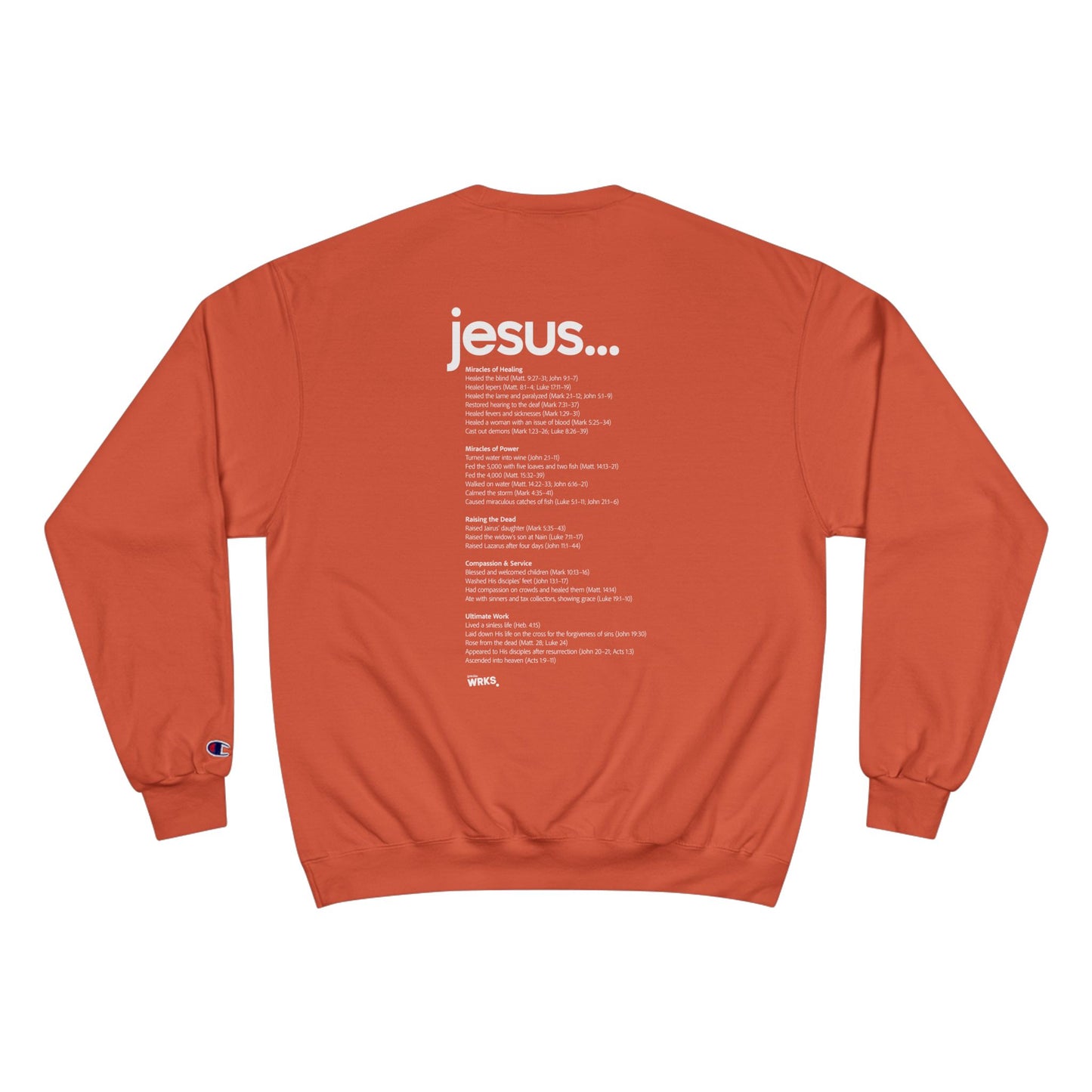 Champion Sweatshirt with Inspirational Message | Cozy Religious Apparel for Spiritual Growth, Faith-Based Gift, Unisex Fashion