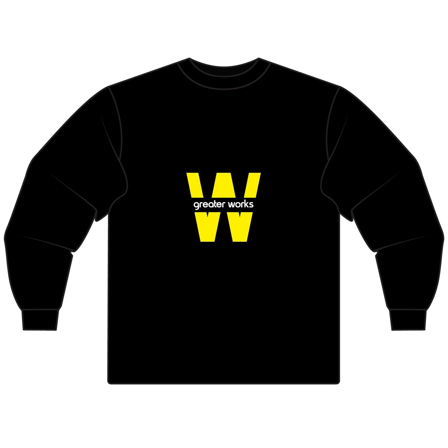 Stylish Unisex Long Sleeve T-Shirt with 'W' Design, Casual Wear, Gift for Him/Her, Inspirational Quote Tee, Everyday Comfort