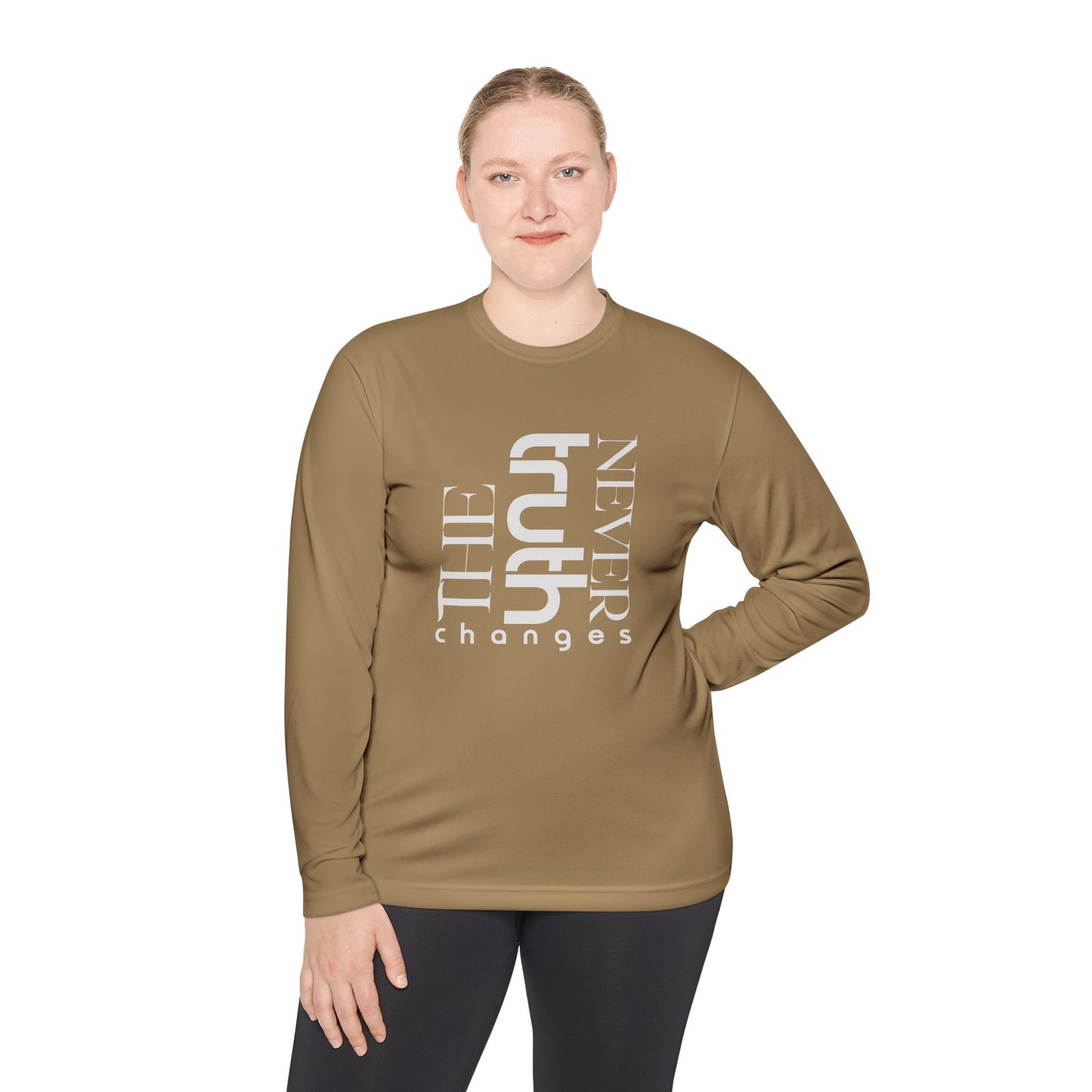 Inspirational Unisex Long Sleeve Tee - 'Truth Never Changes', Faith Apparel, Gifts for Believers, Christian Clothing, Everyday Wear