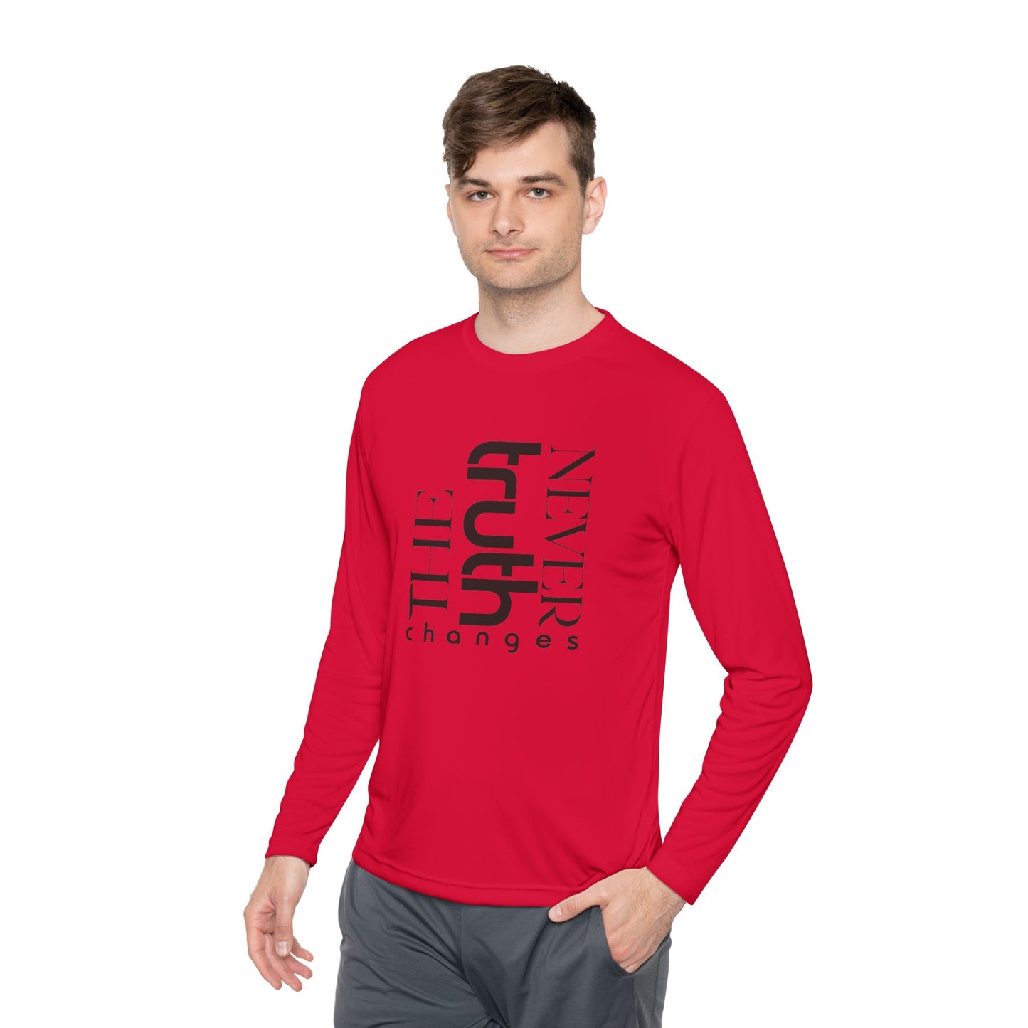 Inspirational Unisex Long Sleeve Tee - 'Truth Never Changes', Faith Apparel, Gifts for Believers, Christian Clothing, Everyday Wear