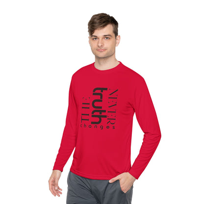Inspirational Unisex Long Sleeve Tee - 'Truth Never Changes', Faith Apparel, Gifts for Believers, Christian Clothing, Everyday Wear