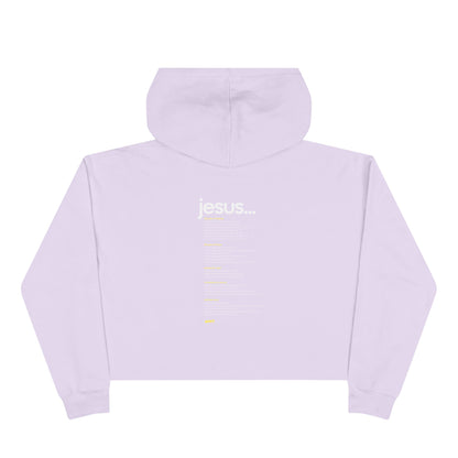 Faith-Inspired Crop Hoodie - WRKS Design, Comfortable Streetwear, Inspirational Gift, Stylish Layering, Daily Wear, Religious Apparel