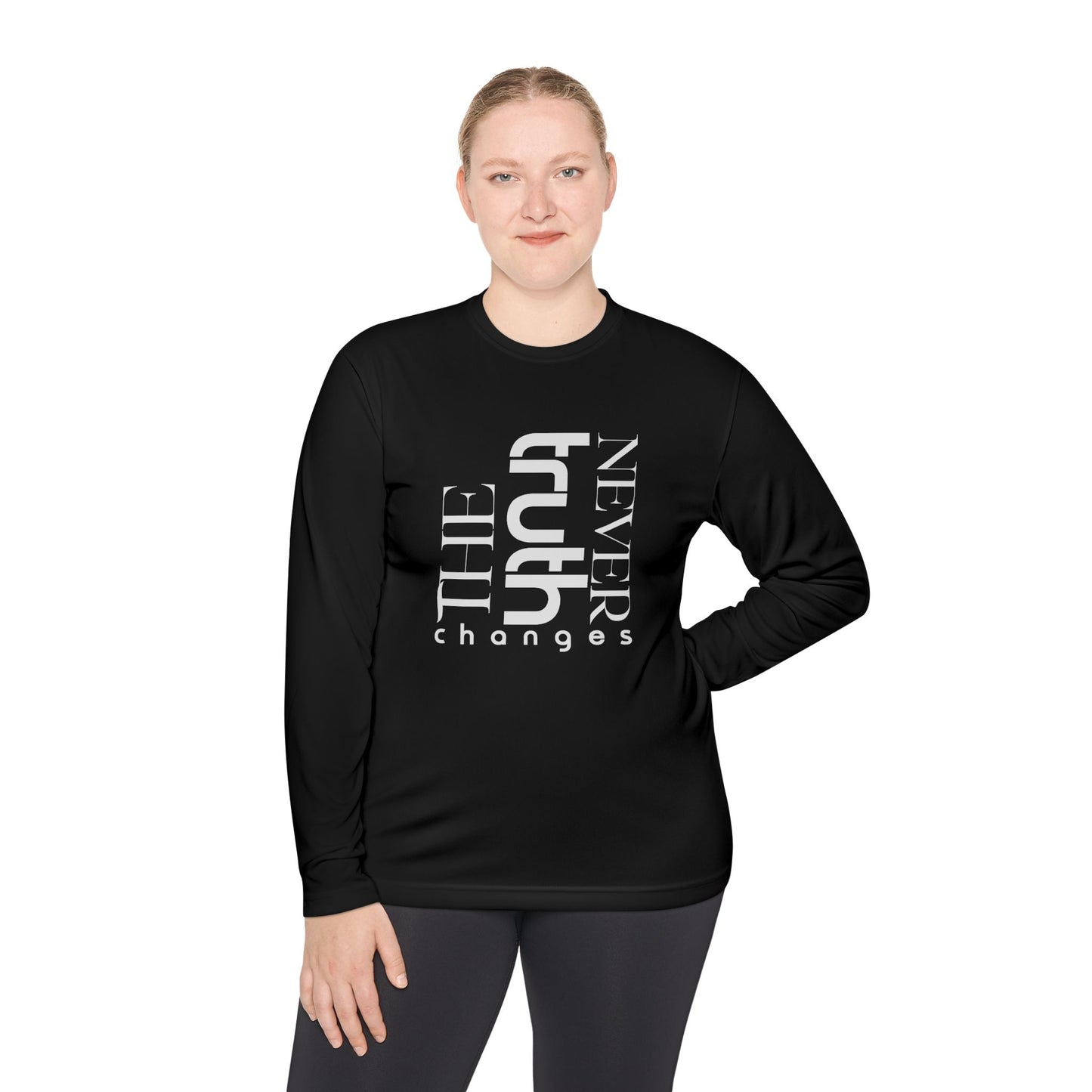 Inspirational Unisex Long Sleeve Tee - 'Truth Never Changes', Faith Apparel, Gifts for Believers, Christian Clothing, Everyday Wear