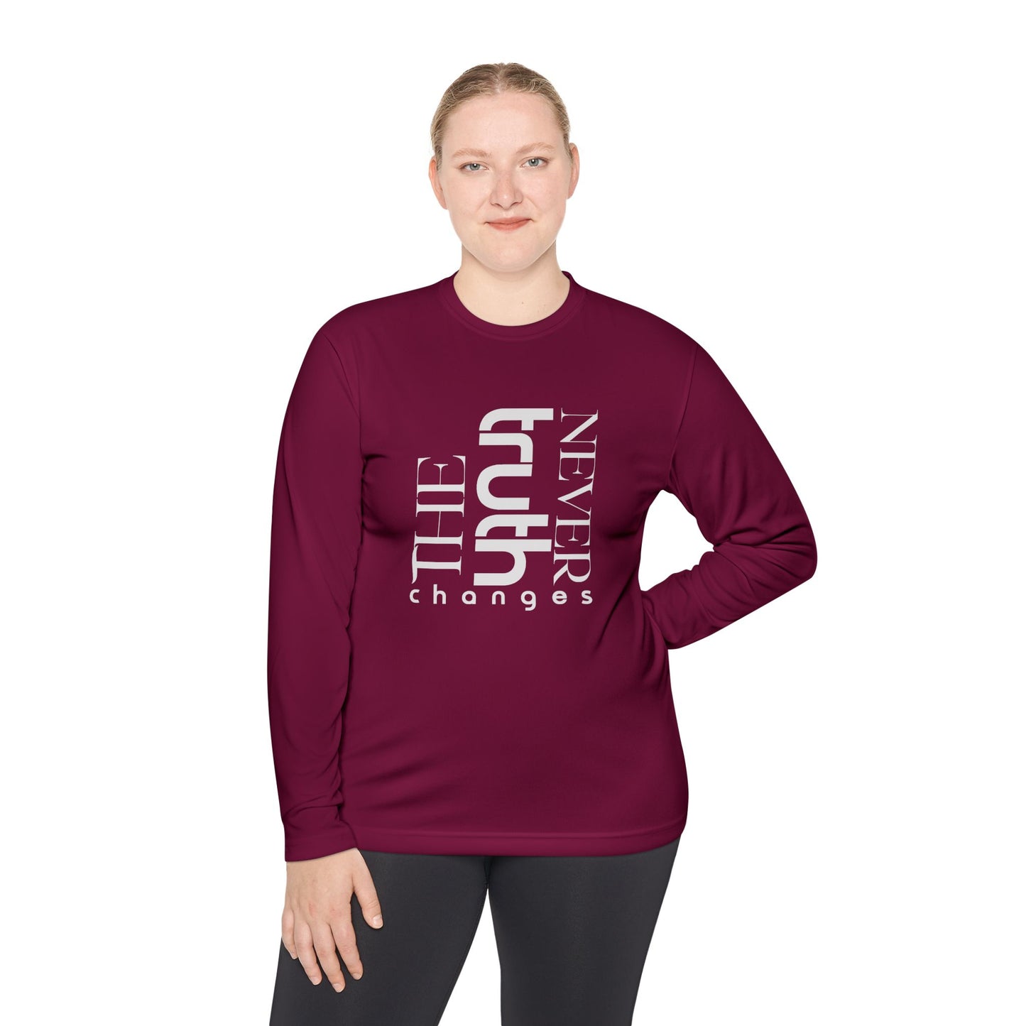 Inspirational Unisex Long Sleeve Tee - 'Truth Never Changes', Faith Apparel, Gifts for Believers, Christian Clothing, Everyday Wear