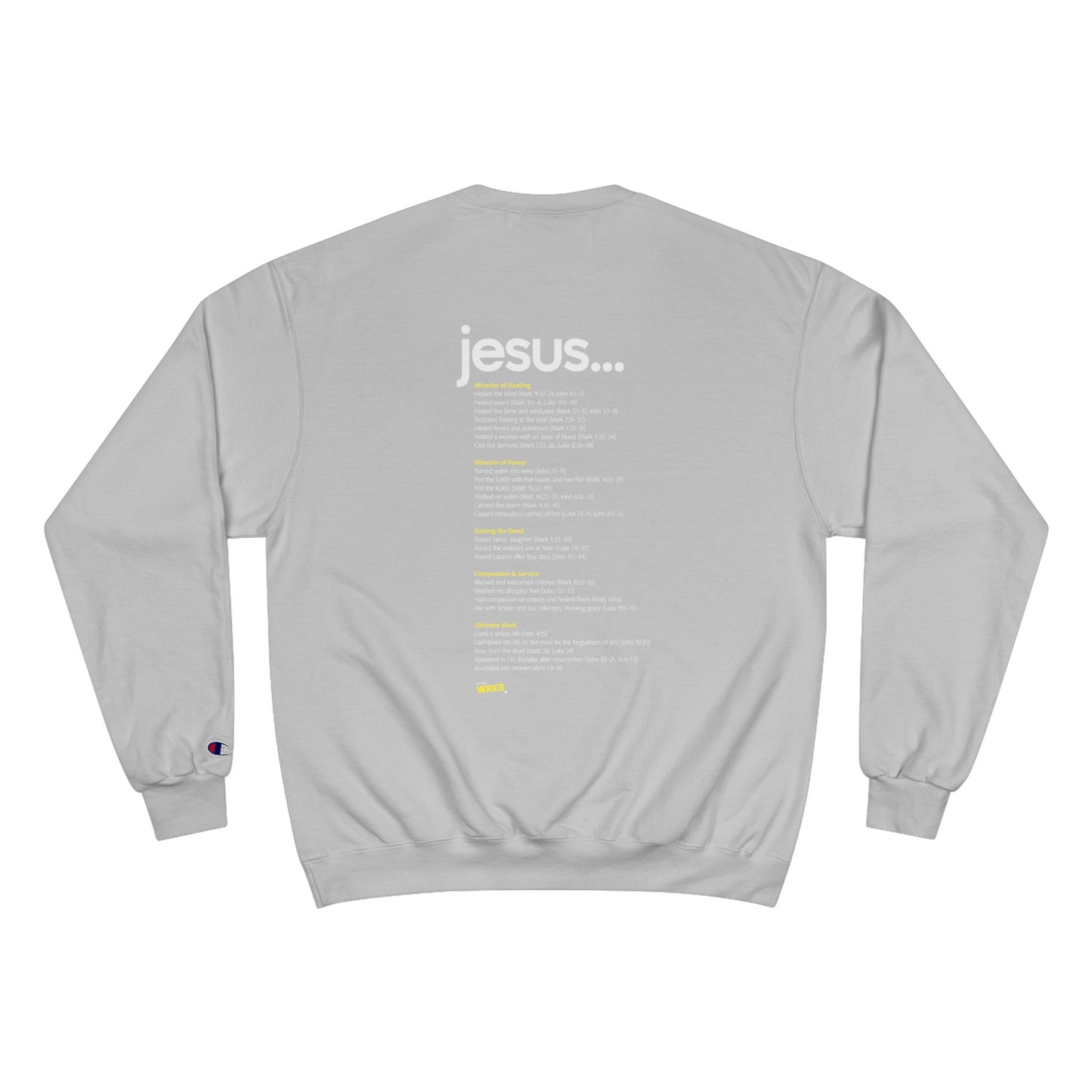 Champion Sweatshirt with Inspirational Message | Cozy Religious Apparel for Spiritual Growth, Faith-Based Gift, Unisex Fashion