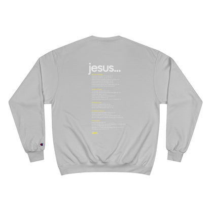 Champion Sweatshirt with Inspirational Message | Cozy Religious Apparel for Spiritual Growth, Faith-Based Gift, Unisex Fashion