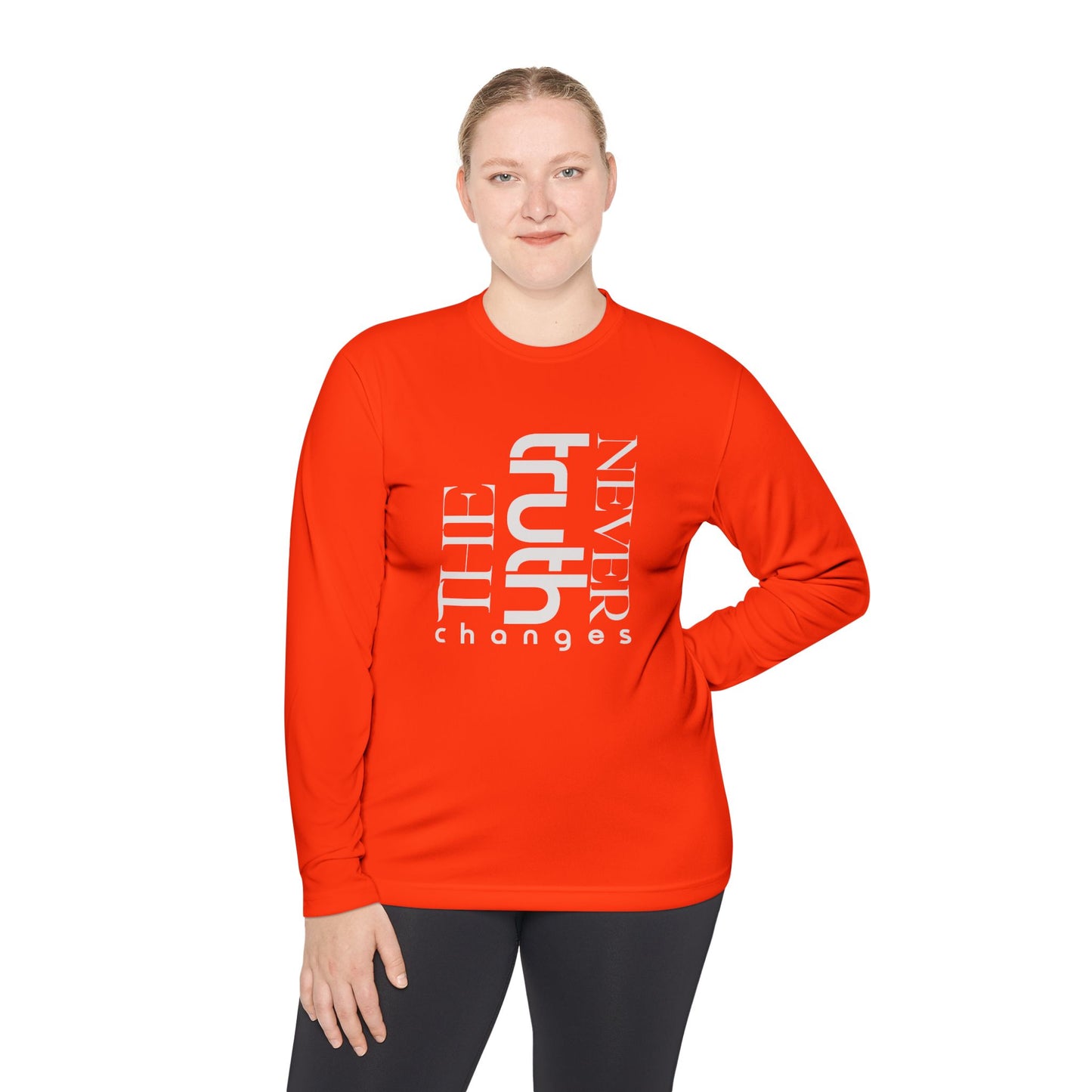 Inspirational Unisex Long Sleeve Tee - 'Truth Never Changes', Faith Apparel, Gifts for Believers, Christian Clothing, Everyday Wear