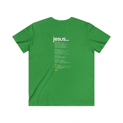 Modern Christian V-Neck Tee - Greater WRKS, Inspirational Apparel for Men, Faith-Based Gift, Casual Wear, Church Events, Unique Style