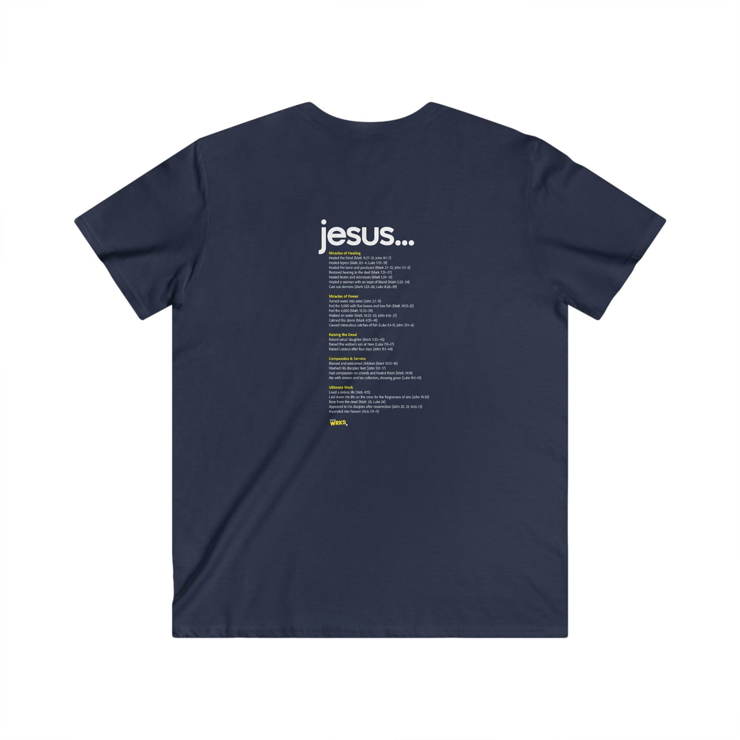 Modern Christian V-Neck Tee - Greater WRKS, Inspirational Apparel for Men, Faith-Based Gift, Casual Wear, Church Events, Unique Style