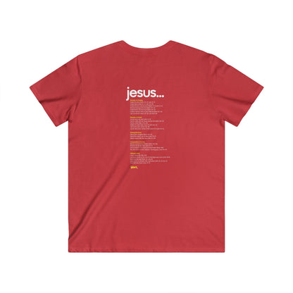 Modern Christian V-Neck Tee - Greater WRKS, Inspirational Apparel for Men, Faith-Based Gift, Casual Wear, Church Events, Unique Style