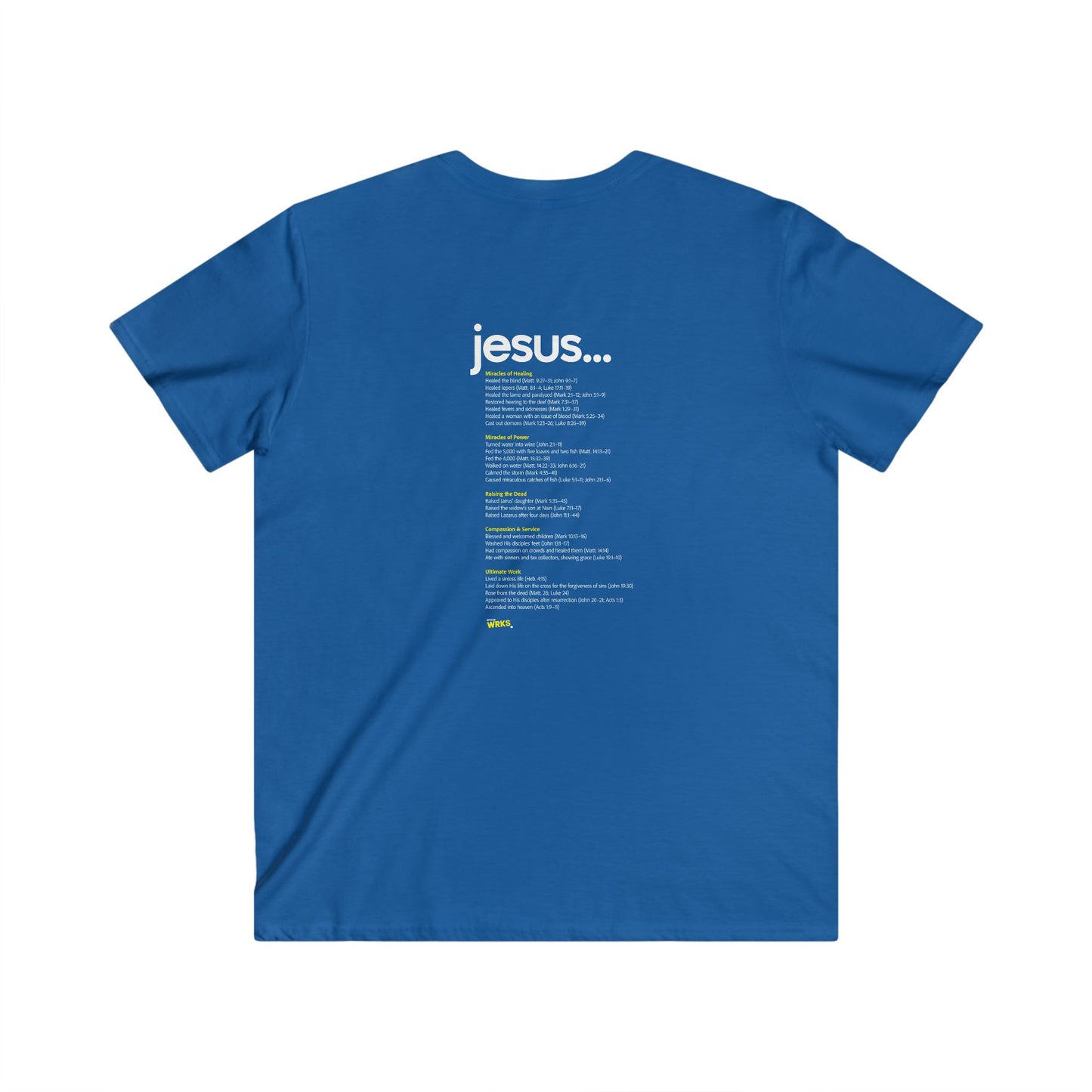 Modern Christian V-Neck Tee - Greater WRKS, Inspirational Apparel for Men, Faith-Based Gift, Casual Wear, Church Events, Unique Style